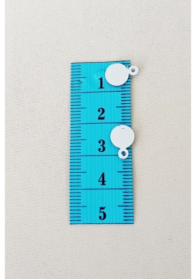 Oya Abiye Bileklik Kolye Pleksi Metalik Plastik Pul Gümüş Renk 24 Gram 225 Adet - Bnc580