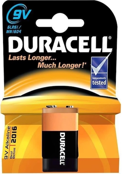 Mey İthalat Duracell 9 Volt Alkalin Pil