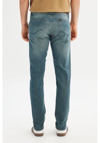 Lee Pamuklu Slim Fit Dar Kesim Cepli Esnek Jean Denim Kot Pantolon Gri