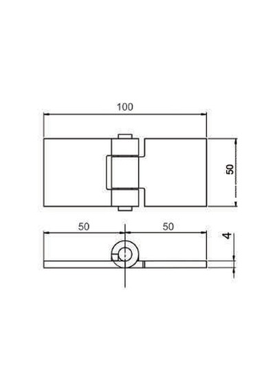 NEKSAN Yaprak Menteşe 5 cm