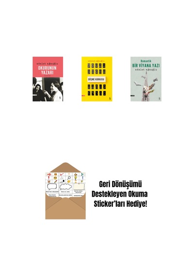 Okurunun Yazarı + Düşme Korkusu + Romantik Bir Viyana Yazı + Okuma Sticker'ları