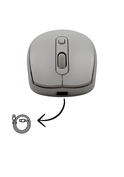 Çift Modlu Kablosuz Bluetooth Mouse Şarj Edilebilir Sessiz Tıklam