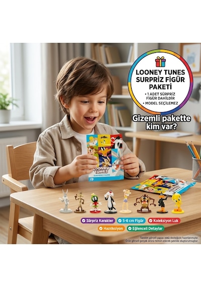 Looney Tunes Sürpriz Figür Paketi 1 Adet Koleksiyonluk Oyuncak Figür 5-6 Cm