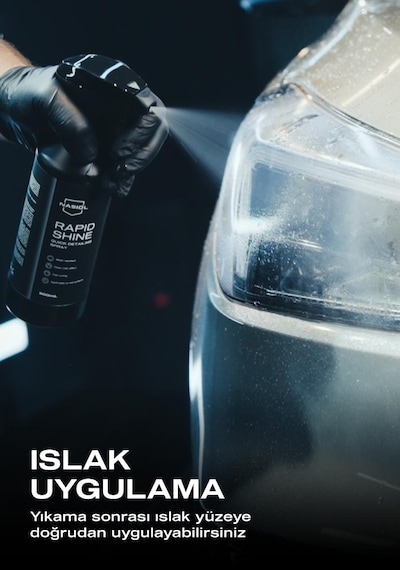 Rapidshine Araç Detay Spreyi Hızlı Cila Etkisi Derin Renk Showroom Parlaklığı 6 Ay Dayanım 500 ML