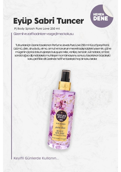 Eyüp Sabri Tuncer Pure Love Vücut Spreyi  250 ML