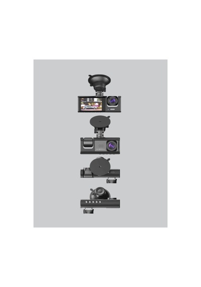 Üç Kameralı Araç Dvr Full Hd Gece Görüşlü Ve 2 İnç Ips Ekranlı - Hs08378559-7337
