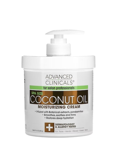 Advanced Clinicals Hindistan Cevizi Yağı Yüz ve Vücut Kremi 454GR