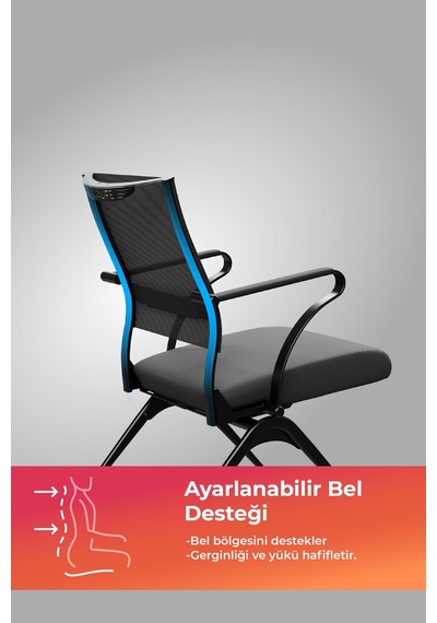 Ergolife Sit Air 24/7 M4-280k - Fileli, Siyah, Tekerlekli,toplantı Odası, Bekleme Sandalyesi - 6a0.60.1.682 Ergolife Sit Air 24/7 M4-280k - Fileli, Siyah, Tekerlekli,toplantı Odası, Bekleme Sandalyesi - 6a0.60.1.682