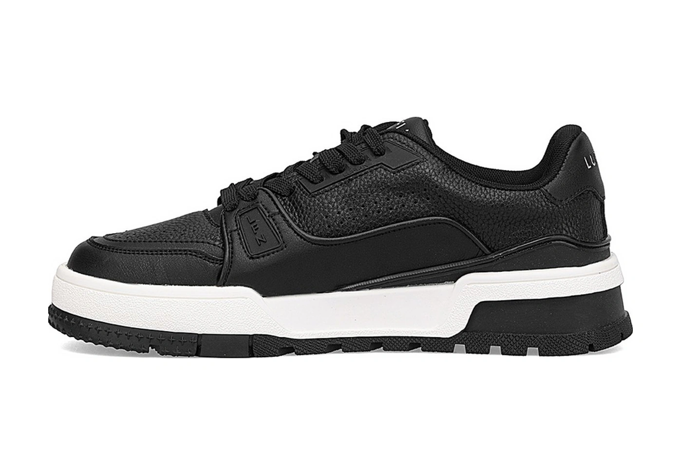 Lufian 112230250 Albert 25k Erkek Hakiki Deri Klasik Sneaker Siyah Siyah