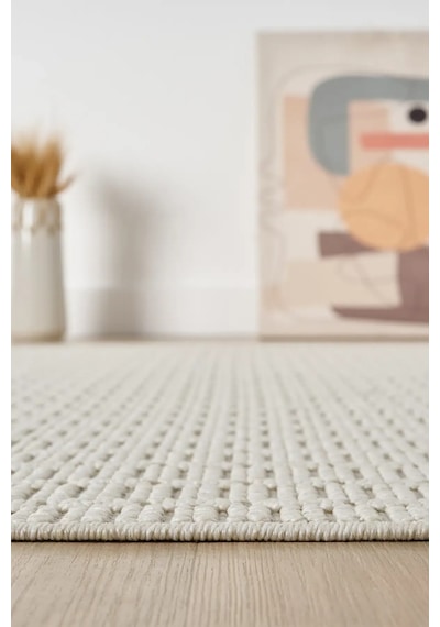 Seyran Halı Loopy 621 Krem %50 Polyester - Polipropilen Yolluk