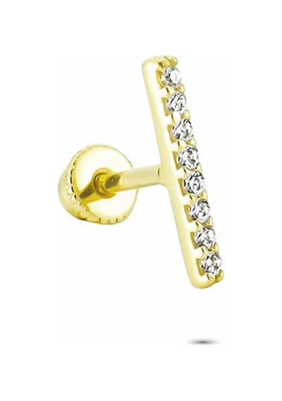 Glorria Altın Çizgi Helix Piercing (540178517) Sarı