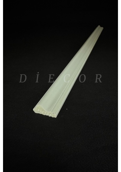 Diecor Dekoratif Boyanabilir 1 Adet 2 Cm Eğimli Polistren Duvar Çıtası Beyaz 20 X 17 Model:xa246