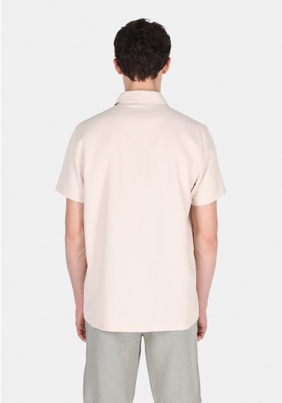 Colin's Colins Regular Fit Shirt Neck Düz Erkek Bej Kısa Kol Gömlek Cl1077227 Q1.v1 Beı Bej