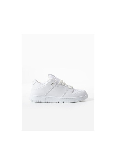 Sandrush Low Top Dayanıklı Rahat Unisex Günlük Sneaker Ayakka... Beyaz - Beyaz