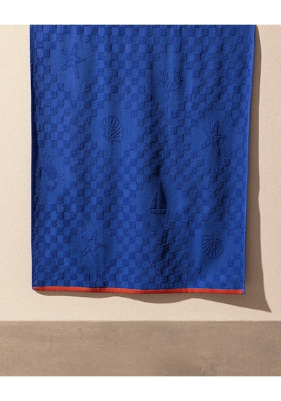 Madame Coco Noe %100 Pamuk Plaj Havlusu - Mavi - 70x150 Cm 8684427310786 Çok Renkli