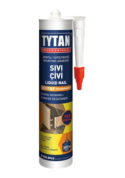Tytan Montaj Yapıştırıcı Sıvı Çivi 390 Gr Su Geçirmez Mutfak Banyo Ahşap Dolap Beton Fayans Mermer