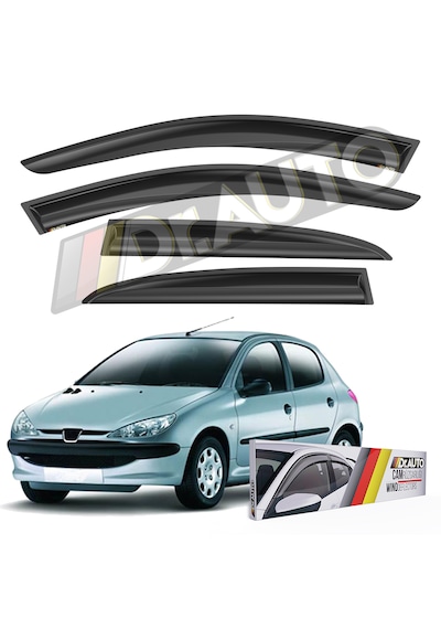 Peugeot 206 1998-2008 Arası Cam Rüzgarlığı 4'lü
