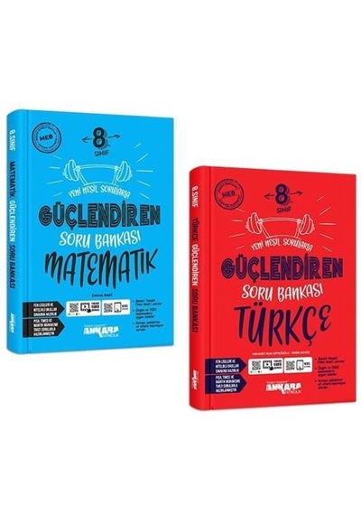 Ankara 8. Sınıf Matematik + Türkçe Güçlendiren Soru Seti 2 Kitap 2023
