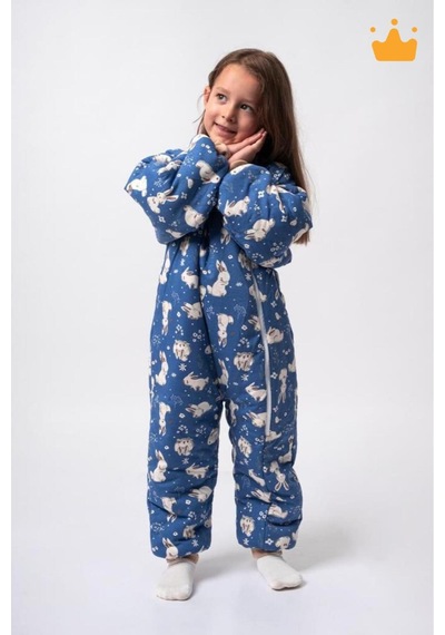 Babyhola 2-9 Yaş Kalın Elyaf Dolgulu 2.5 Tog Premium Kalite Çocuk Uyku Tulumu 23504 Lacivert
