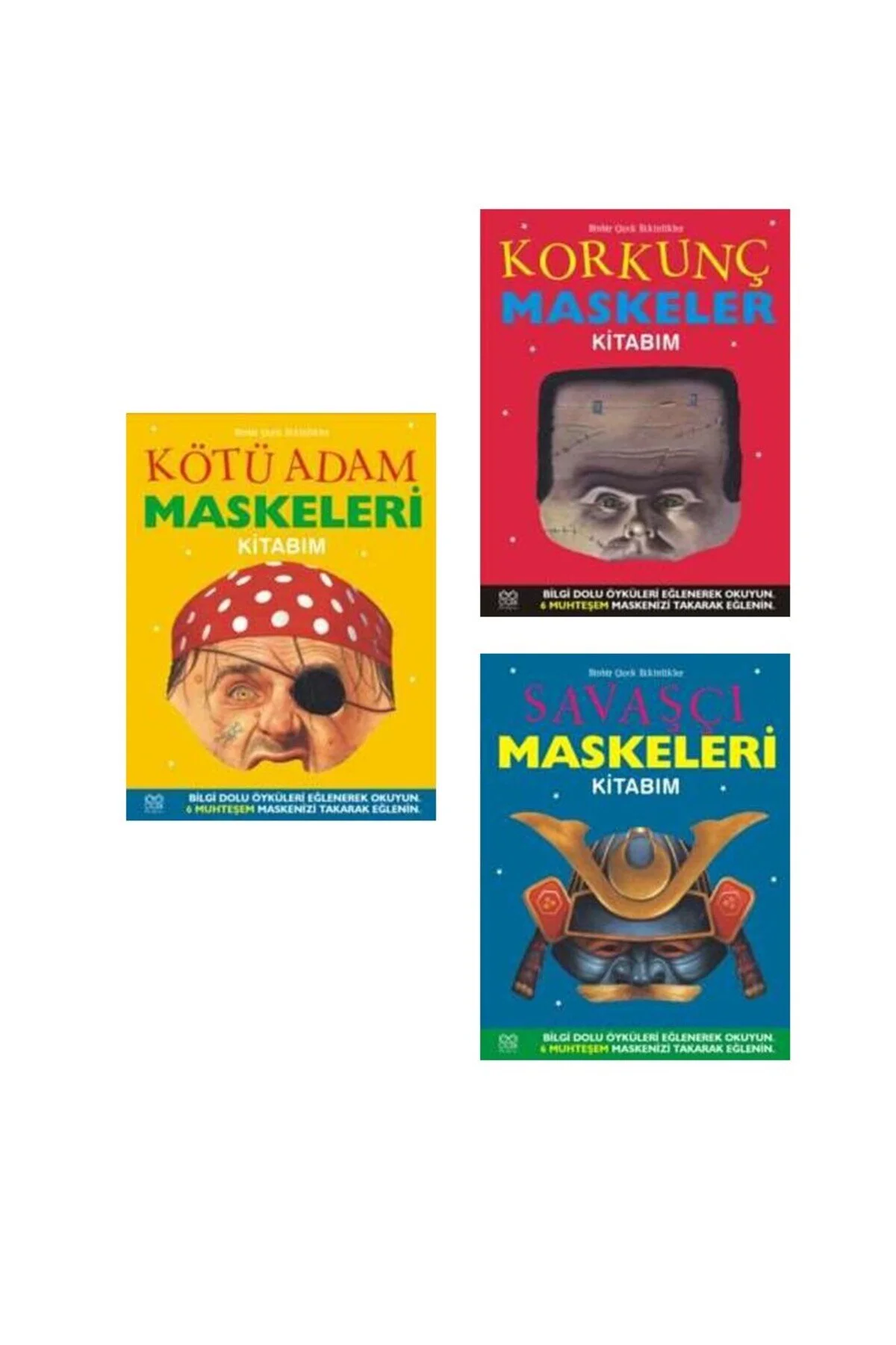 Maskeler Kitabım Serisi Korkunç-savaşçı-kötü Adam Maskeleri -3kitap