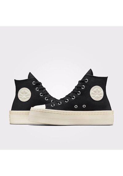 Converse Chuck Taylor All Star Modern Lift Platform Canvas Kadın Sneaker-siyah Siyah