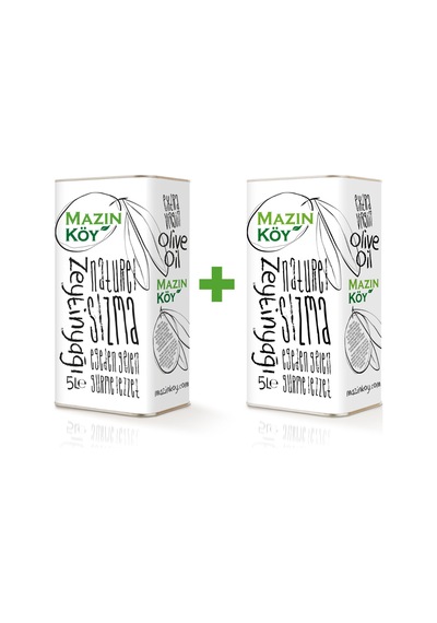 Mazınköy Erken Hasat Soğuk Sıkım Naturel Sızma Zeytinyağı Teneke 2 x 5 L
