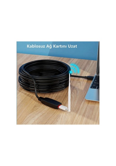 10 Metre Usb 2.0 Sinyal Güçlendirici Çipli Profesyonel Uzatma Kablosu