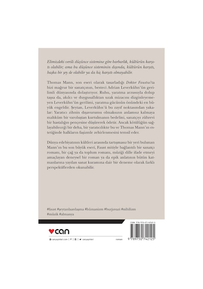 Doktor Faustus - Thomas Mann - Can Yayınları