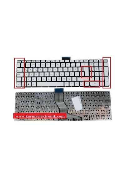 HP Uyumlu 809031-001 809031-141 809032-001 Klavye Beyaz TR B.Enter