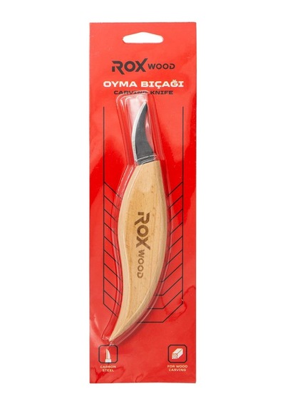 Rox Wood 0374 Gaga Tip Ahşap Yontma Ve Oyma Bıçağı