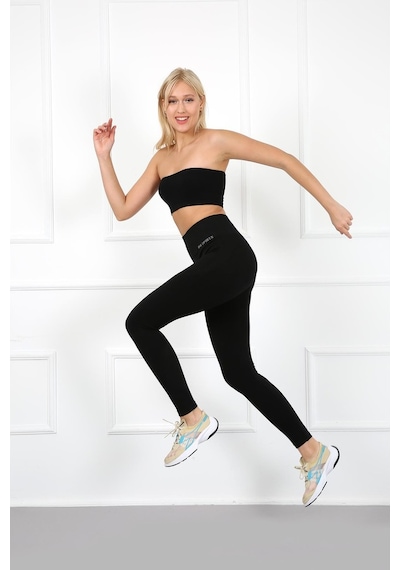 Aurafit 4036 Seamless Dikişsiz Push Up Toparlayıcı Yüksek Bel Uzu