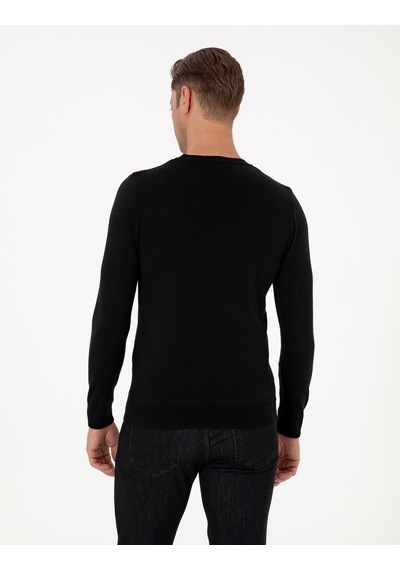 Pierre Cardin Erkek Siyah Kazak /triko 50315737-vr046 Siyah