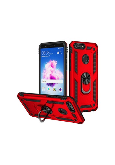 Huawei P Smart Kılıf Zore Vega Kapak Kırmızı