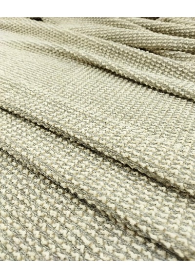 Gri Bej Renklerde Örme Kumaş 140x250cm-10886 Gri