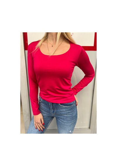 Rouge Basıc Basic Kare Yaka Micro Kumaş Badi Fuşya