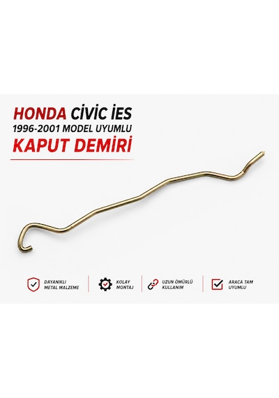 Honda Civic İes 1996-2001 Model Uyumlu Kaput Demiri 0
