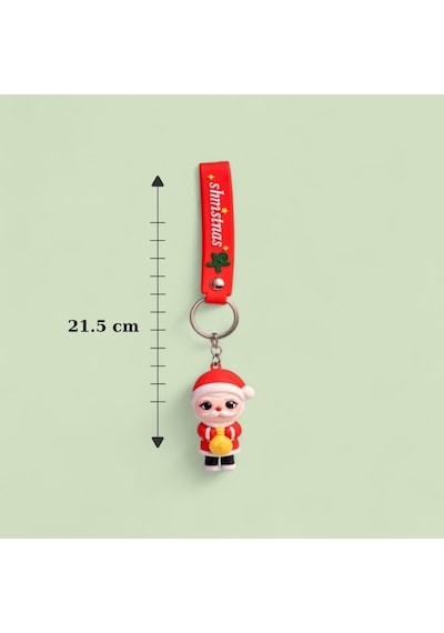 Yılbaşı Silikon Noel Baba Anahtarlık 1 Adet