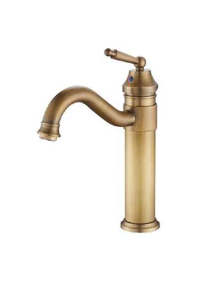 Rena Design Rustik Antik Lavabo Bataryası Banyo Çanak Musluğu Eskitme Osmanlı Lavabo Armatür Otantik Bakır Inox