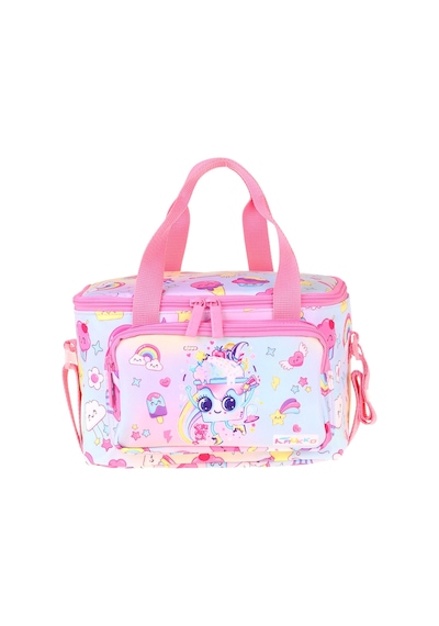 Kaukko Kids İki Bölmeli Thermo Okul Beslenme Çantası - Dondurma Desenli Pembe Renk Kız Çocuk - L5284 Pembe - Turkuaz Kaukko Kids İki Bölmeli Thermo Okul Beslenme Çantası - Dondurma Desenli Pembe Renk Kız Çocuk - L5284 Pembe - Turkuaz