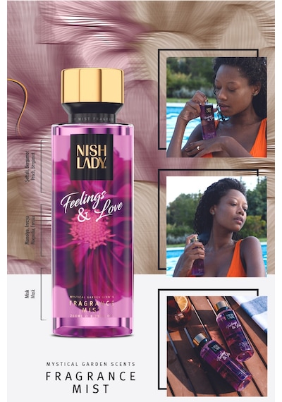 Nishlady Feelings & Love Kadın Vücut Spreyi 260 ML