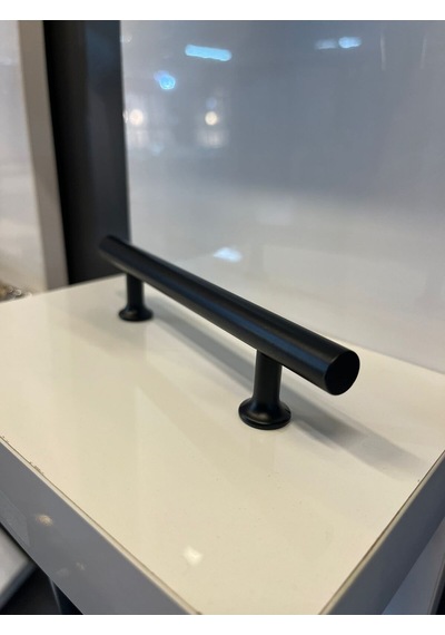 Sur Metal Kulp 128mm Mat Siyah Dolap Kapak Modern Çekmece Tv Ünite Mobilya Komidin Şifonyer