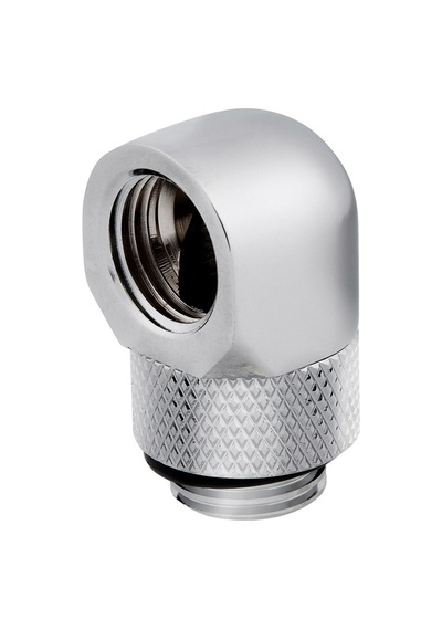 Cx-9055008-ww Corsair Fitting Adapter ,xf Adapter 2-pack 90 Angled Rotary Chrome