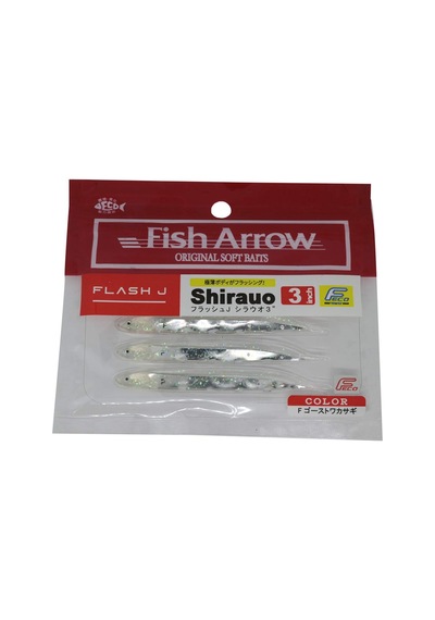 Fish Arrow Flash-j Shirasu 3" 5 Adet/paket F38 F Ghost Smelt Olta