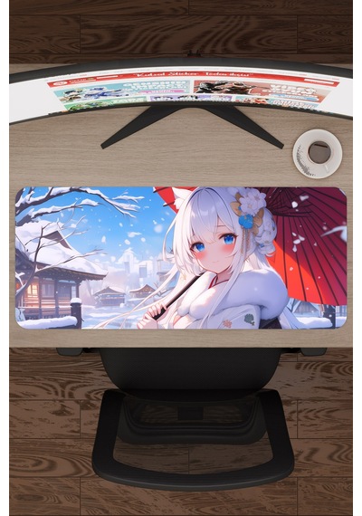 Azur Lane Kaymaz Dikişli Kauçuk Oyuncu Mousepad V3 - 70x30 Xl Gaming Mouse Pad Fare Altlığı
