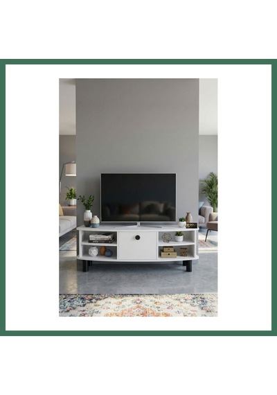 En-cag Vienna Tv Sehpası Suntalam Beyaz 136x44 Cm Bss