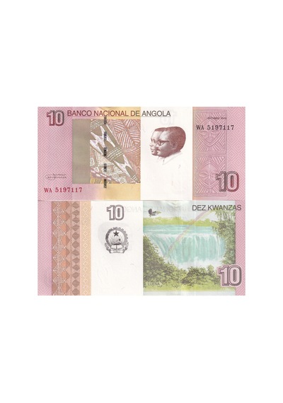 Angola 2012 Yılı 10 Kwanzas Kağıt Para Çil Unc Koleksiyon Para