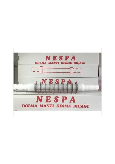 Nespa Dolma Mantı Merdanesi Kesme Bıçağı 10 Bıçaklı Beyaz