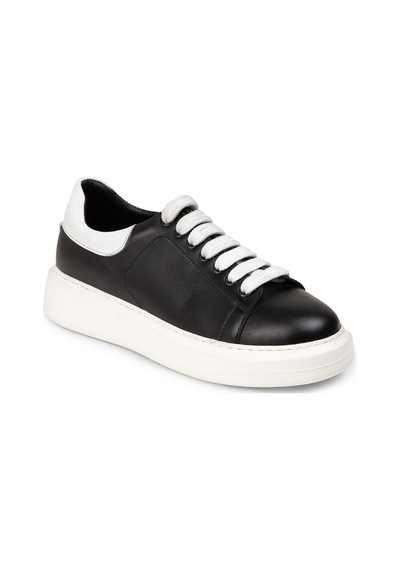 Deery Kadın Siyah Hakiki Deri Sneaker Ayakkabı - 01991zsyhp01 Siyah