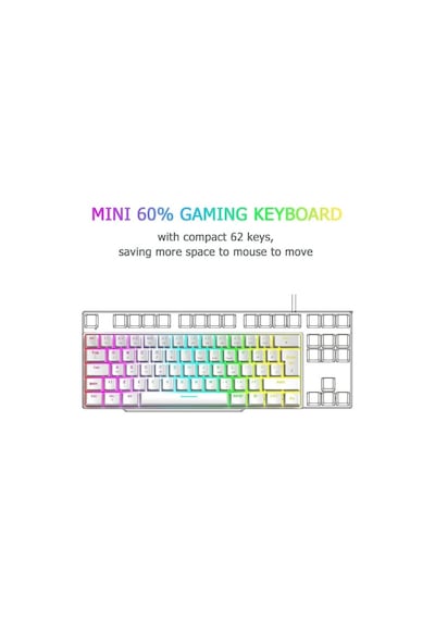 Atasoft T60 Rgb Mekanik Klavye Kablolu Gaming + Mouse