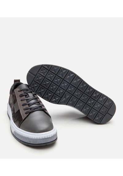 Hotiç Erkek Deri Gri Baskılı Spor Ayakkabı 02ayh305960a230 Gri-grey Gri